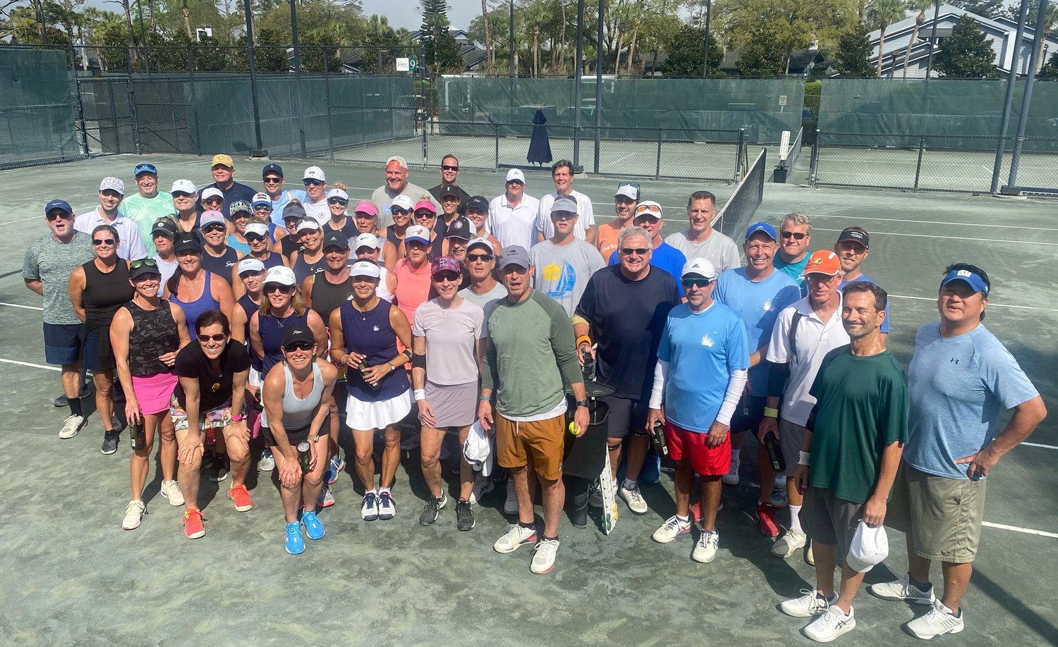 The “Battle of the Beaches” tennis tournament participants featuring the Ponte Vedra Inn & Club versus the Sawgrass Country Club.